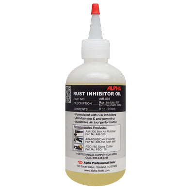 Alpha AIR-008 Rust Inhibitor Oil 8 oz. for Pneumatic Tools