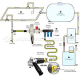 3/8" F/R-3-Port Manifold 3/8"NPT