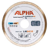 Alpha Crossville Laminam 4-3/8" Blade Recommended Blade for Cutting Laminam