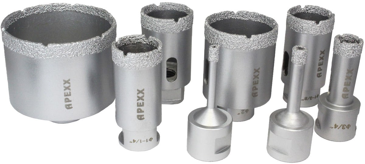 APEXX Vacuum Brazed Marble/Porcelain/UCS Core Bits