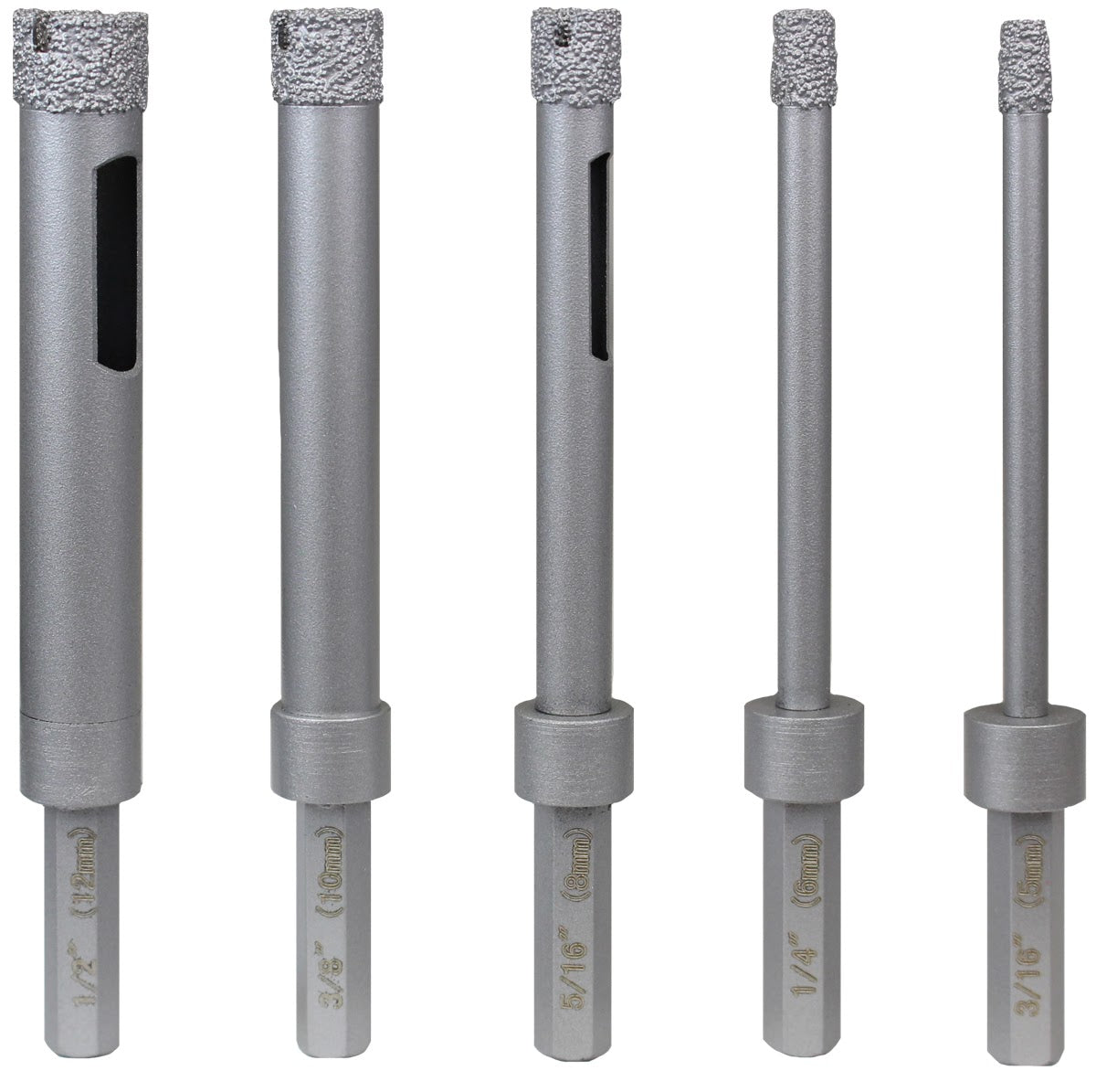 APEXX Brazed Tile Core Bits w/ Hex Shank