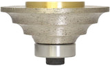 APEXX™ Continuous-Rim Router Bits Shape B+B (Triple Waterfalls) Brass-Core Router Bits