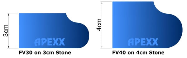 APEXX™ Segmented Pos.0 Router Bits Shape FV (Ogee Bullnose) Segmented Router Bits