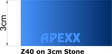 APEXX Segmented Pos.0 Router Bits Shape Z (Flat Edge) Segmented Router Bits