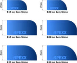 APEXX™ Segmented Pos.0 Router Bits Shape B (Demi Bullnose) Segmented Router Bits