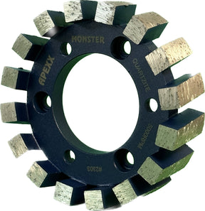 APEXX BLUE MONSTER CNC Calibrating Wheel For Quartzite & Extra-Hard Granite