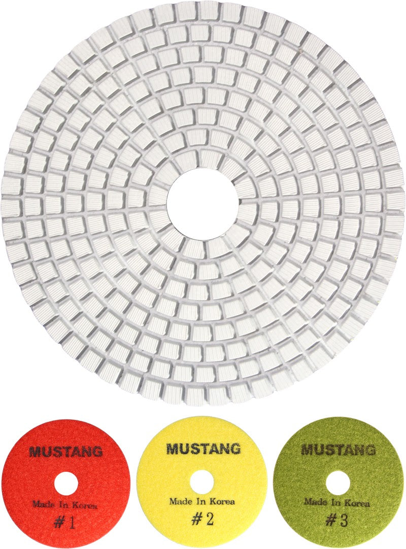 MUSTANG® 3-Step Polishing Pads