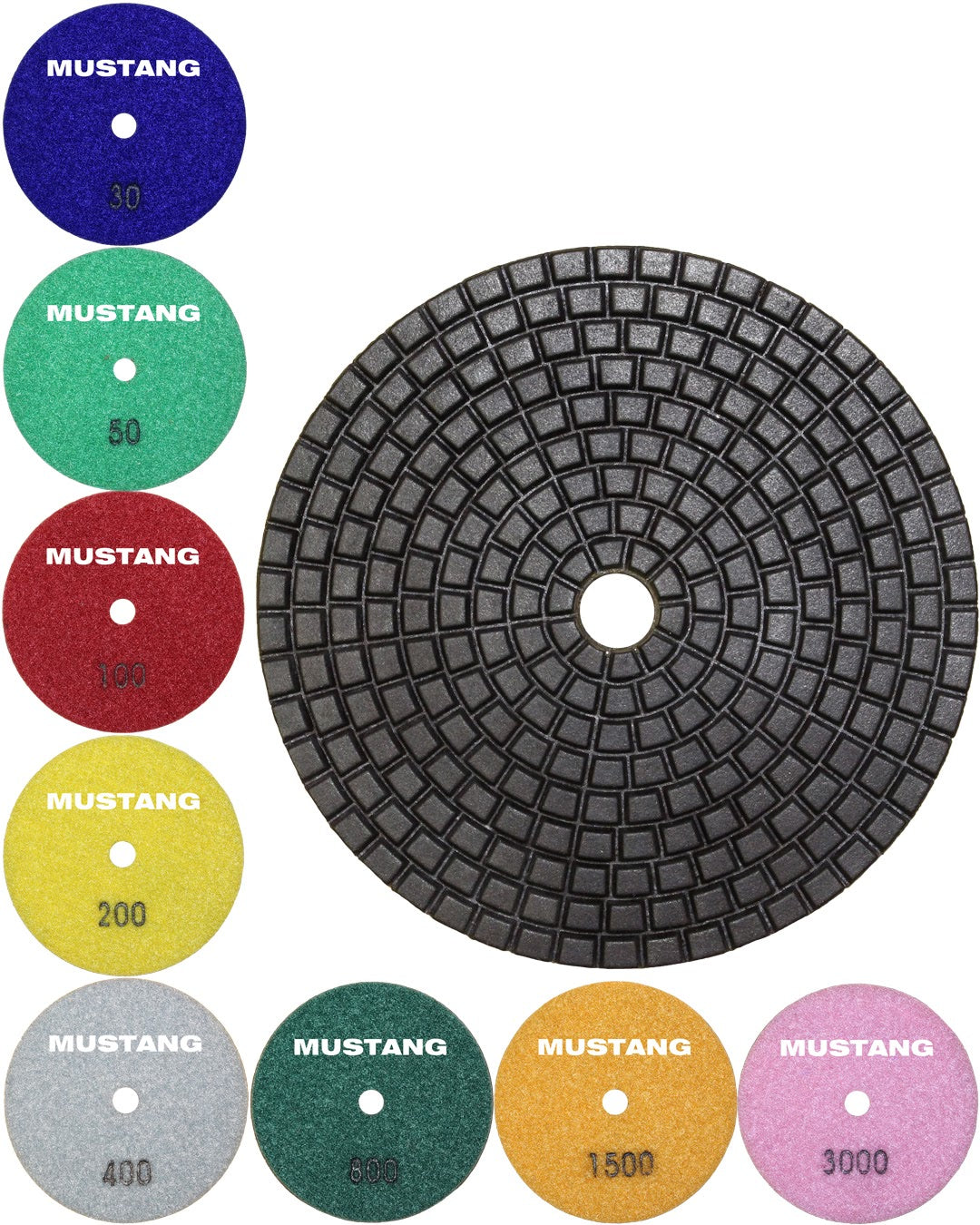 COPPER MUSTANG 7-Step Polishing Pads