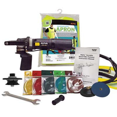 Alpha Professional Tools Wet Dry Sanding Polishing Kit for Stone - additional view