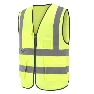 Alpha Professional Tools Safety Vest Hi-Vis for Stone Fabrication - additional view