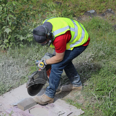 Alpha Professional Tools Safety Vest Hi-Vis for Stone Fabrication - additional view