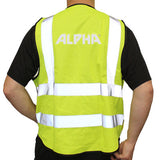 Alpha Professional Tools Safety Vest Hi-Vis for Stone Fabrication