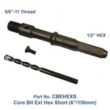 Core Bit Extender 4" 5/8"-11