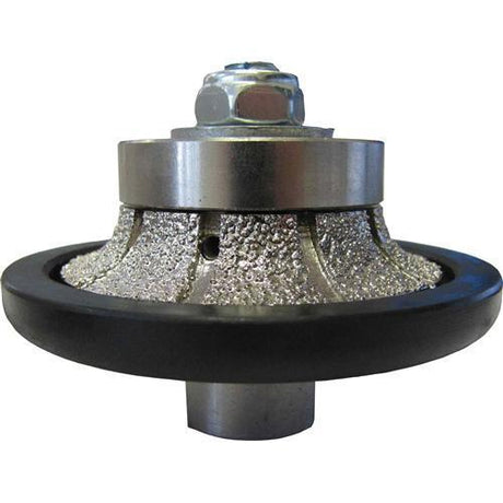 Weha A-Radius Vacuum Brazed Diamond Profiler Router Bit 5/8-11 for Granite Edge - close-up detail