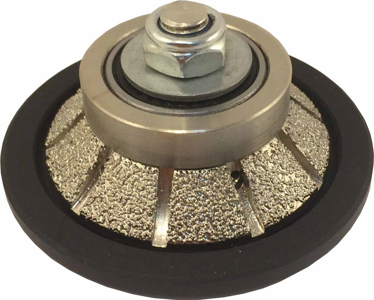Weha E-Bevel Vacuum Brazed Diamond Profiler Router Bit for Granite Edge Beveling - side view
