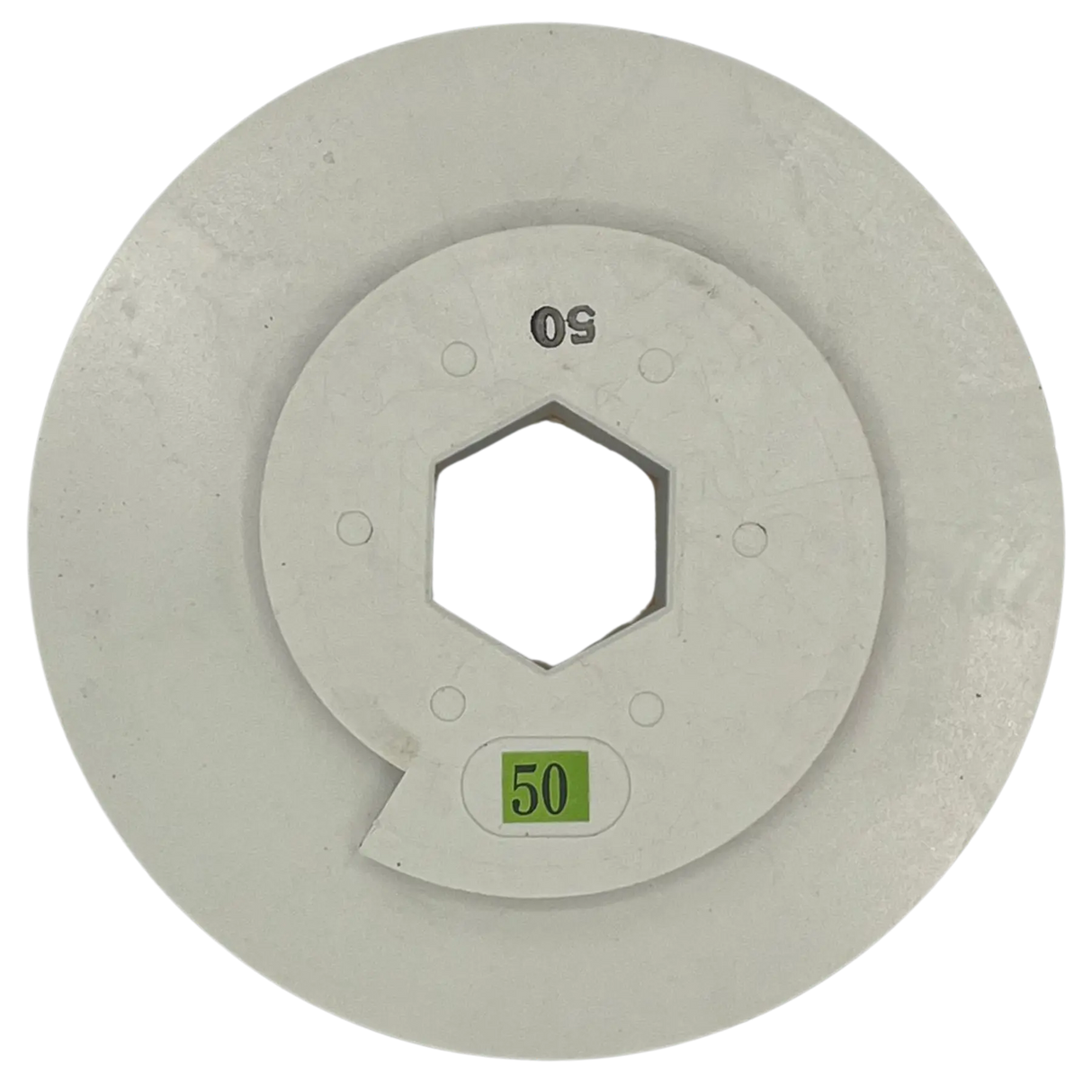 6" Straight Edge Disc With Snail Lock