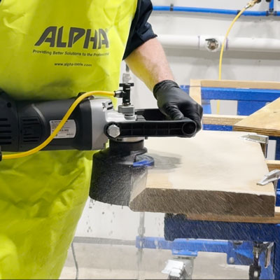 Alpha Quad-W Adapter — for Wet Edge Polishing (Aluminum &amp; Carbon Plated Steel)