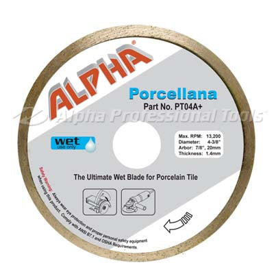 Alpha Porcellana The Ultimate Wet Blade for Porcelain Tile