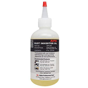 Alpha AIR-008 Rust Inhibitor Oil 8 oz. for Pneumatic Tools - Dynamic Stone Tools