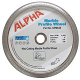 Alpha Marble Profile Wheel - 6" Wet Cutting Marble Profile Wheel