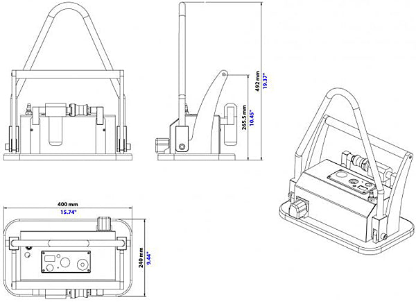 Aardwolf SPVL-100 Lightweight Portable Vacuum Lifter