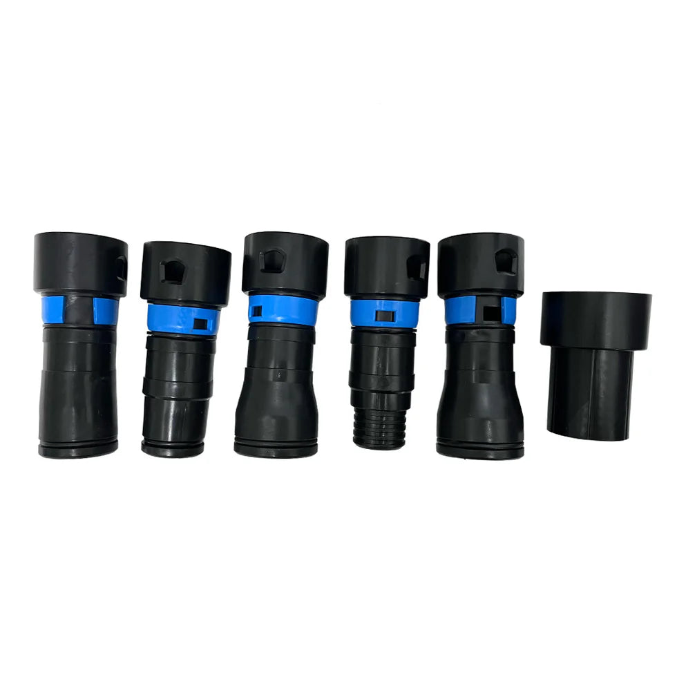 1 1/4" x 17 ft Shop Vac Hose Adapter Kit with Quick Click Power Tool Connection