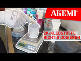 Akemi Akepox 5010 Waterclear Knife Grade Epoxy - Akemi AKEPOX® 5010 - Gel-Like 2-Component Epoxy Resin Construction Adhesive (2:1 Mixing Ratio, Transparent, Quart)