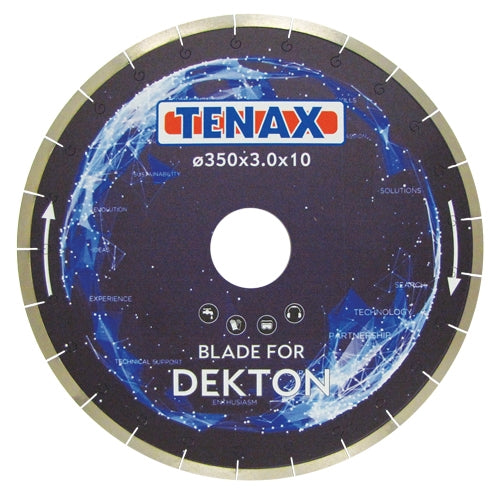 Tenax Dekton Diamond Bridge Saw Blade for Ultra-Compact Surfaces - side view