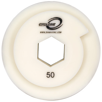 CYCLONE STRAIGHT EDGE PAD SNAIL LOCK WHEEL