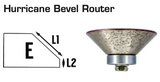 HURRICANE BEVEL ROUTER BIT (SHAPE E)