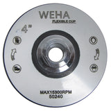 Weha 4" Aggressor Cupwheel Coarse for Stone Fabrication
