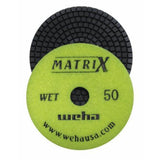 Weha Matrix 4" Wet Diamond Polishing Pads — #50 to #3000