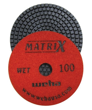 Weha Matrix 4" Wet Diamond Polishing Pads — #50 to #3000