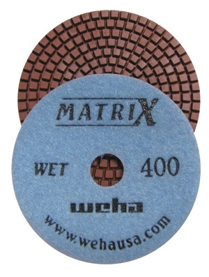 Weha Matrix 4" Wet Diamond Polishing Pads — #50 to #3000