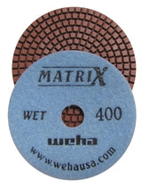 Weha Matrix 4" Wet Diamond Polishing Pads — #50 to #3000