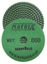 Weha Matrix 4" Wet Diamond Polishing Pads — #50 to #3000