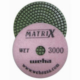 Weha Matrix 4" Wet Diamond Polishing Pads — #50 to #3000
