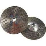 WEHA 5 Duo Double Sided Marble Diamond Blade with Quad Adapter - side view