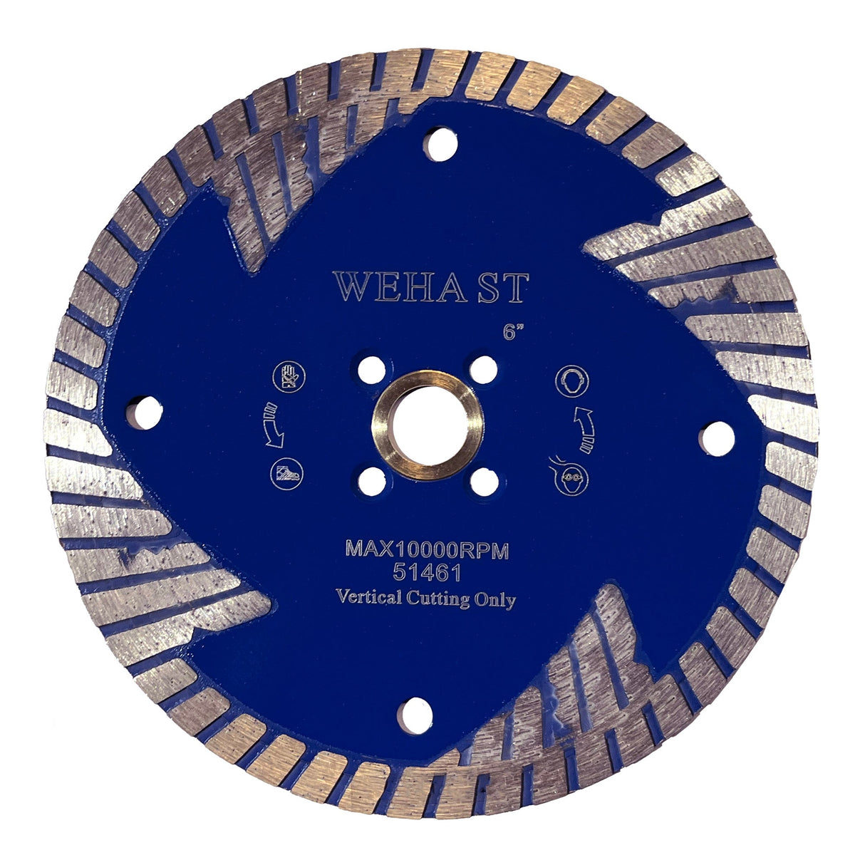 Weha ST Side Cut Diamond Turbo Blade for Stone Backsplash Cutting - 6"