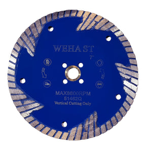 Weha ST Side Cut Diamond Turbo Blade for Stone Backsplash Cutting - 7"