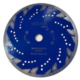 Weha ST Side Cut Diamond Turbo Blade for Stone Backsplash Cutting - 12"