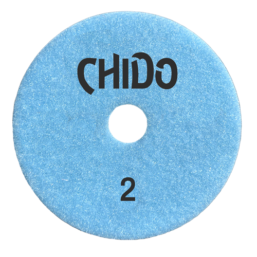 Tenax Chido 4 Inch 3 Step Polishing Pad for Granite and Quartz - close-up detail