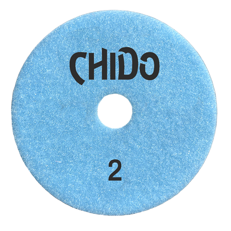 Tenax Chido 4 Inch 3 Step Polishing Pad for Granite and Quartz - close-up detail