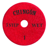 Tenax Chingon 4 Inch Premium 3 Step Polishing Pad for Granite and Quartz