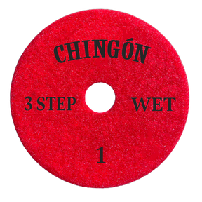 Tenax Chingon 4 Inch Premium 3 Step Polishing Pad for Granite and Quartz - side view
