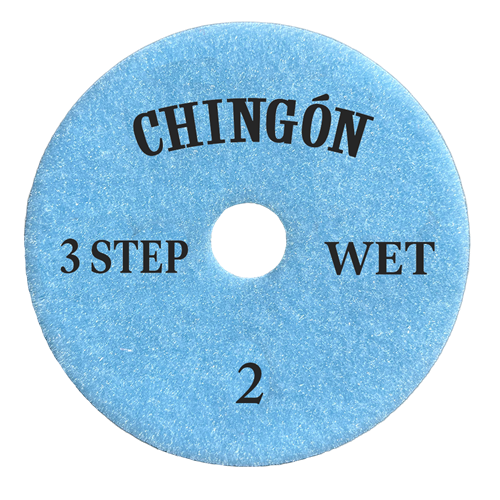 Tenax Chingon 4 Inch Premium 3 Step Polishing Pad for Granite and Quartz - close-up detail