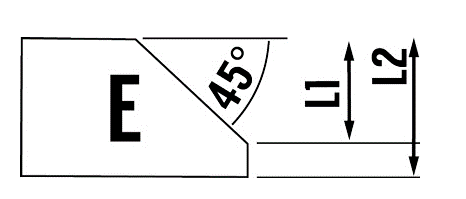 HURRICANE BEVEL ROUTER BIT (SHAPE E)