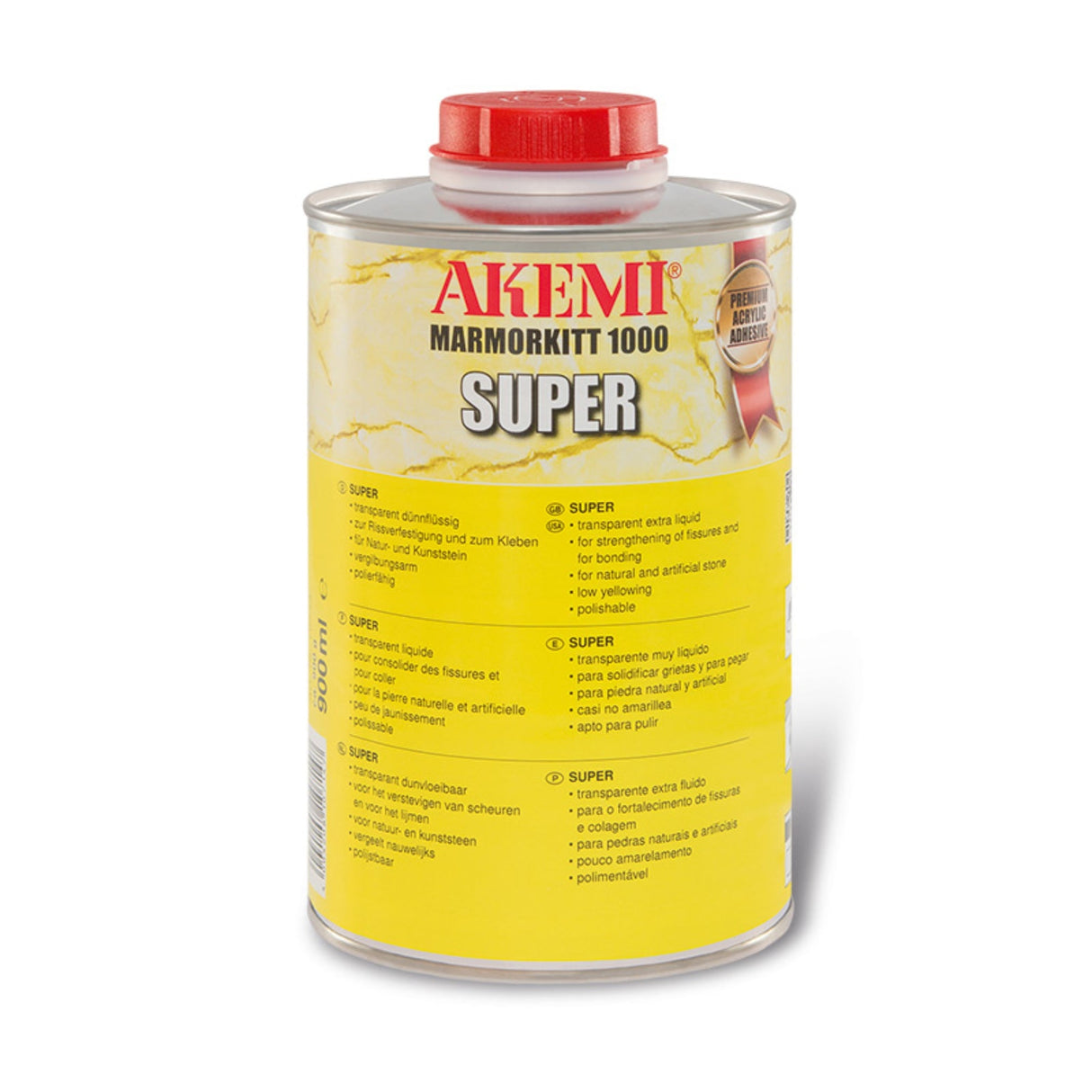 Akemi Marble Filler Super 1 kg. - Highly Liquid Acrylic Adhesive - Dynamic Stone Tools