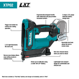 Makita 18V LXT® Cordless 1‑3/8" Pin Nailer, 23 Ga. — Tool Only (XTP02Z)