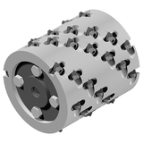 Weha 115mm x 105mm M14 Replacement Drum for Stripe-Scratcher  Stone Texturing Tool - side view